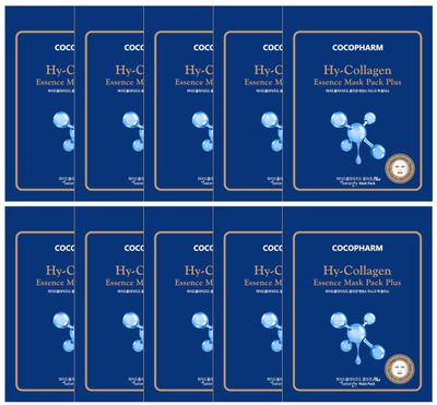 Natureby Cocopharm Essence Facial Sheet Mask Pack Plus 1pcs - Hy-Cllagen