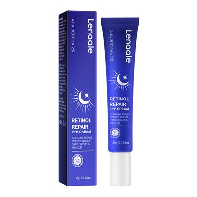 Retinol Eye Cream, Hydrating Under Eye Care Daily Wrinkle Cream, Infused with AHA30% to Smooth and Hydrate Skin, Eye Cream for Dark Circles Treatments, Reduce Under Eye Bags, Smooth Wrinkles1.06 Oz