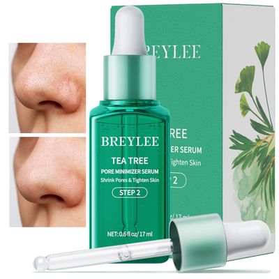 Pore Minimizer Serum BREYLEE Pore Refining Serum for Face &amp; Nose, Oil Control Firming, Shrinking Pore &amp; Tightening Skin, Pore Moisture after Blackhead Remover, Clam and Soothing Skin Care