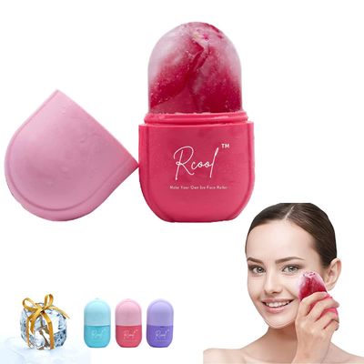 Rcool Ice Face Roller &amp; Gua Sha,Face Massager,Facial Beauty Ice Roller Skin Care Tools,Skin Care Products-for Face&amp;Eyes,Remove Fine Lines,Shrink Pores,Reduce Acne and Lubricate The Skin. (Pink)