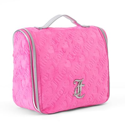 Juicy Couture Pink Pressed Terry Velour Hanging Organizer