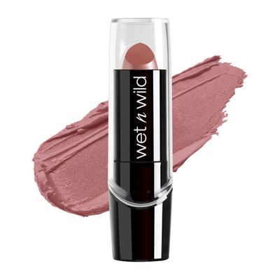 wet n wild Silk Finish Lipstick, Hydrating Rich Buildable Lip Color, Formulated with Vitamins A,E, &amp; Macadamia for Ultimate Hydration, Cruelty-Free &amp; Vegan - Dark Pink Frost