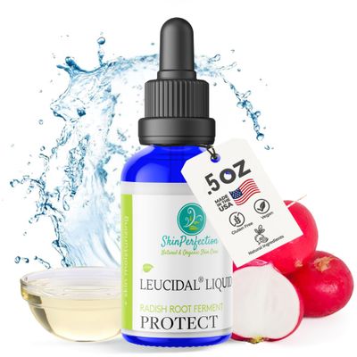Skin Perfection Leucidal Liquid Radish Root Natural Alternative to Synthetic Preservatives for Hyaluronic Acid Serums, DIY Lotion Making, Skin Care, Cosmetics, Beauty Lines (0.5 ounces)