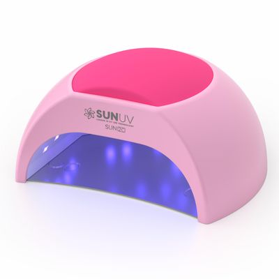 SUNUV SUN2C 48W UV Light for Nails,UV LED Nail Lamp with 4 Timer Settings,LED Nail Light Compatible with All Gel Types, Quick Drying Nail Dryer Pink