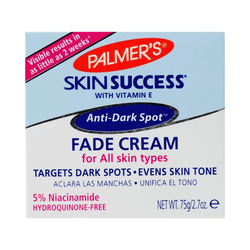 Palmer&#39;s Skin Success Anti-Dark Spot Fade Cream with Vitamin E and Niacinamide, Helps Reduce Dark Spots and Age Spots, Suitable for All Skin Types 2.7 Ounce