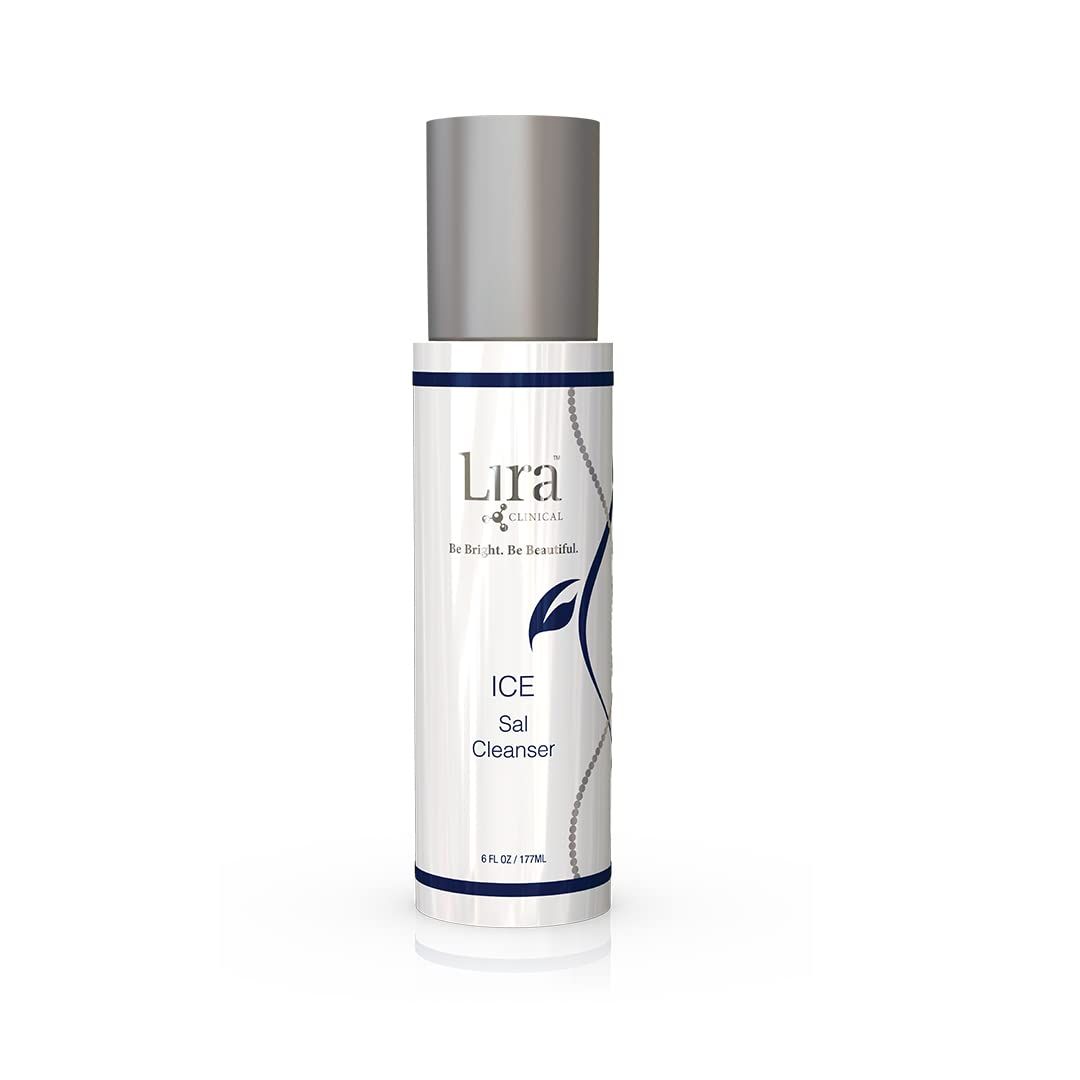 Lira Clinical ICE Sal Cleanser - 6 fl oz Cooling Face Wash for Oily Skin &amp; Acne-Prone Skin- with Salicylic Acid, Mastiha, Peptides, &amp; Plant Stem Cells