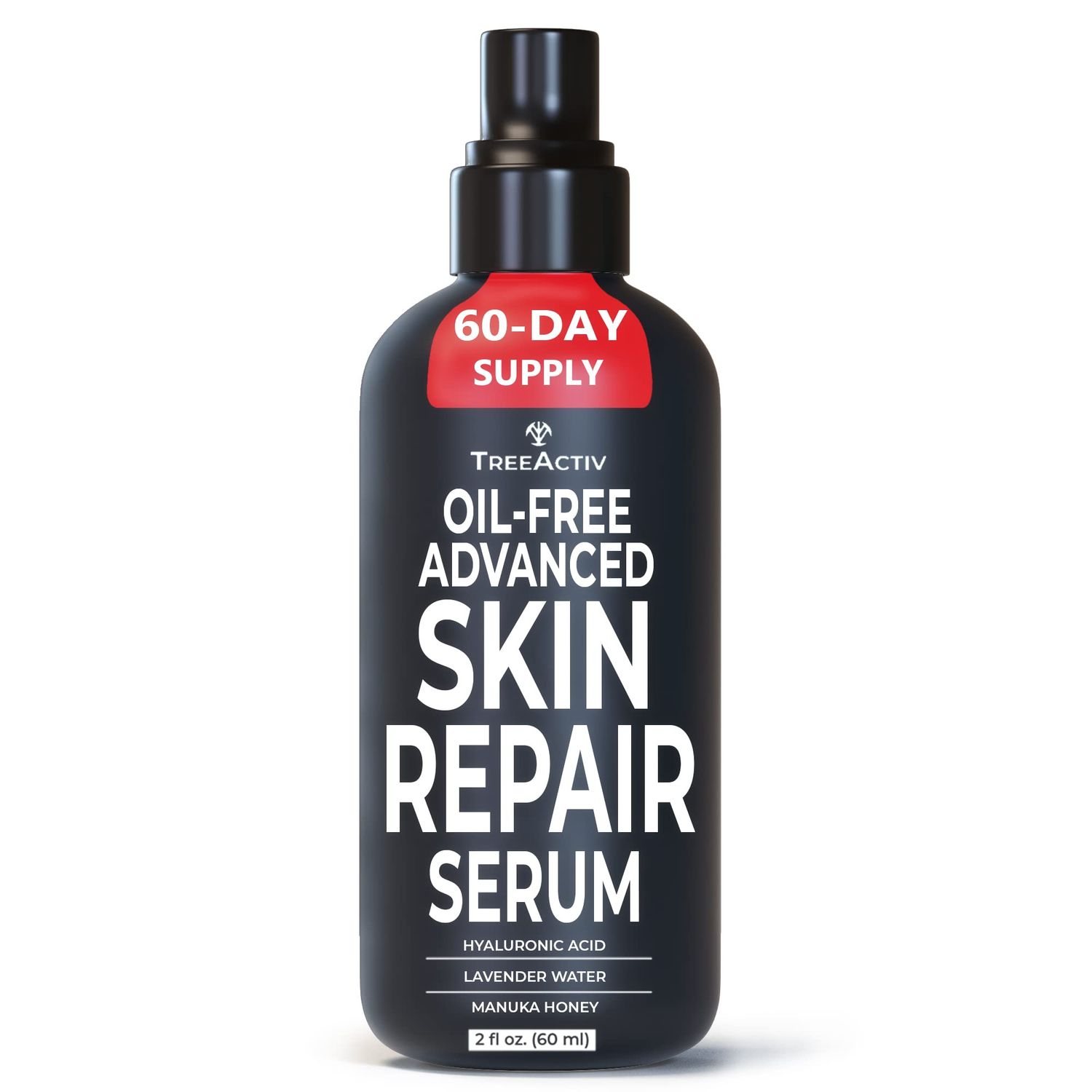 Hyaluronic Acid Serum for Face 2 oz, Serums for Skin Care, Pure Hyaluronic Acid Face Serum for Women, Hydrating Wrinkle Serums and Facial Serums Oil-Free Advanced Skin Repair Serum TreeActiv