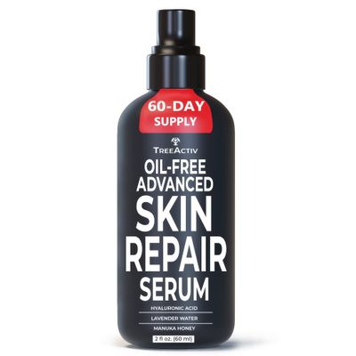 Hyaluronic Acid Serum for Face 2 oz, Serums for Skin Care, Pure Hyaluronic Acid Face Serum for Women, Hydrating Wrinkle Serums and Facial Serums Oil-Free Advanced Skin Repair Serum TreeActiv