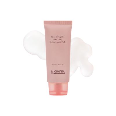 MIGUHARA Rose Collagen Wrapping Peel-off Mask Pack | Korean Skincare Mask Pack (60ml/2.02 fl.oz.)