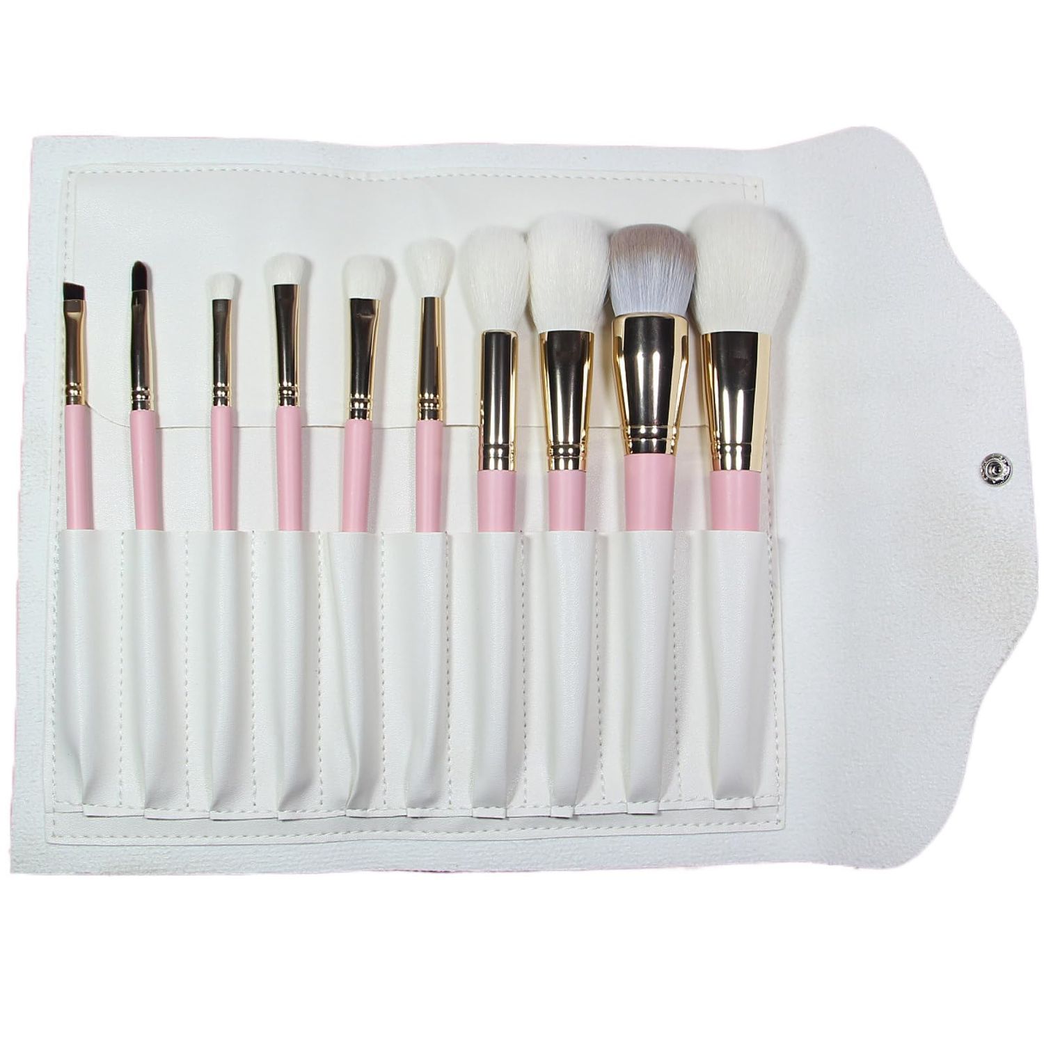 JYSJGCZA Professional makeup brush, 10 Piece Eyeshadow Brushes Set Professional Makeup Brushes Eye Shadow Concealer Eyebrow Eyelash Eye Liners Blending Make Up Brushes with Soft Synthetic Wool(pink)