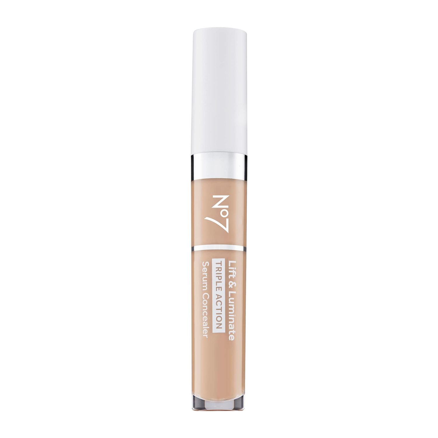 No7 Lift &amp; Luminate Triple Action Serum Concealer - Light - Anti Aging Liquid Concealer Makeup for Blemishes &amp; Dark Circles - Medium to Full Coverage Concealer for Face (8ml)