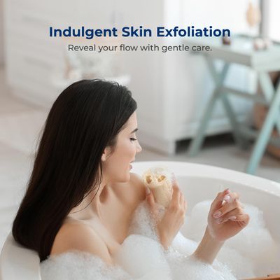 Serenelife Loofah and Sponge - Exfoliating Scrubber for Body Care in Bath Spa Shower, Remove Dead Skin, Great for Bathing and Scrubbing, Bathroom Necessity for Men and Women