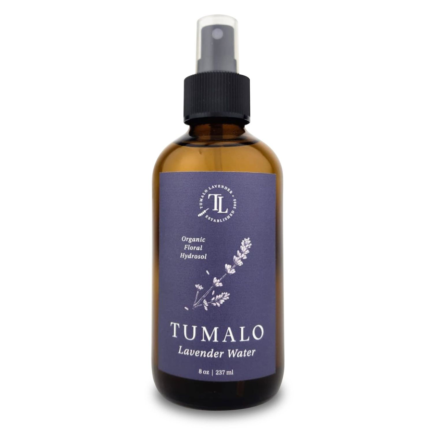 Tumalo Lavender Hydrosol - Certified 100% Pure Organic Lavender Floral Water Hydrosol, Facial Toner, Aromatherapy, Skincare Set, Body Mist, Room &amp; Linen Spray - Made in USA - 8 oz