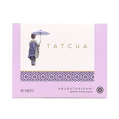 Tatcha Aburatorigami Blotting Papers: 100% Natural Abaca Leaf &amp; Gold Flakes Absorb Excess Oil (40 Pack)