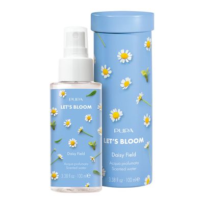 Pupa Milano Let&#39;s Bloom Scented Water, Daisy Field, 3.38 oz - Body Mist - Body Spray for Women - Long-Lasting Perfume - Floral Fragrance - Skin Care