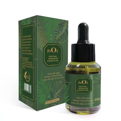 PrO3 Ozoneted Sunflower Oil-100% Naturel Ozone Oil-1 OZ-Glass Dropper Bottle-Organic Skincare Essence- Rich in Reactive Oxygen.