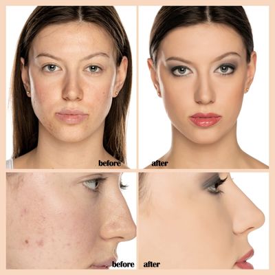 PHOERA Foundation Makeup, Flawless Soft Matte Oil Control Liquid Foundation, Full Coverage Mattle Oil-Control Concealer for Older Women, Great Choice For Gift (#102 Nude)