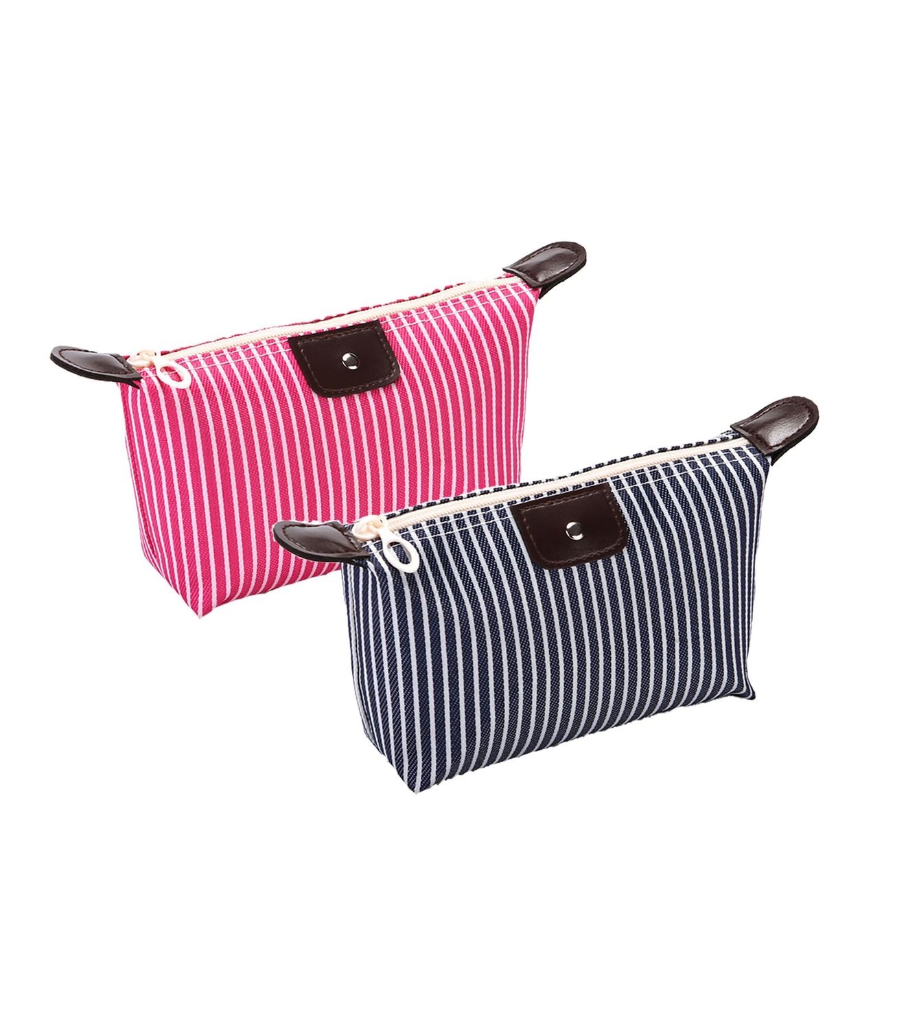 THTAJ 2 Pack Make Up Bag,Travel Make Up Bag,Toiletry Bag,Nylon Cosmetic Bag,Light Pink Makeup Bag,Skin Care Bag,Preppy Makeup Bag,Make Up Bag For Traveling,Tiny Makeup Bag,Trendy Makeup Bag