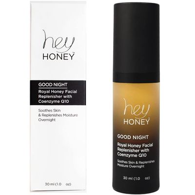 Hey Honey Skincare Good Night Moisturizer For Face Royal Honey Facial Replenisher with Coenzyme Q10 | A Lavish Night Time Repair Designed To Improve Moisture Retention | 1 Oz