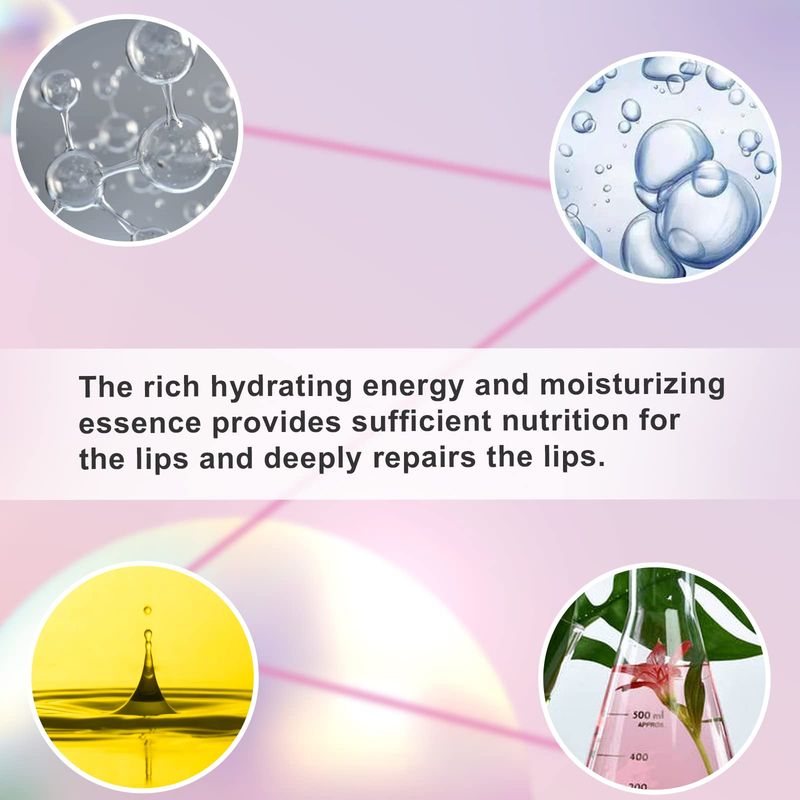 Permotary 30 PCS Moisturizing Lip Mask Crystal Lip Care Pads Mask for Moisturizing &amp; Reducing Chapped, Smoothing, Fine Lines-Lip Patches with Moisture Essence to Firms &amp; Hydrate and Plump Your Lips