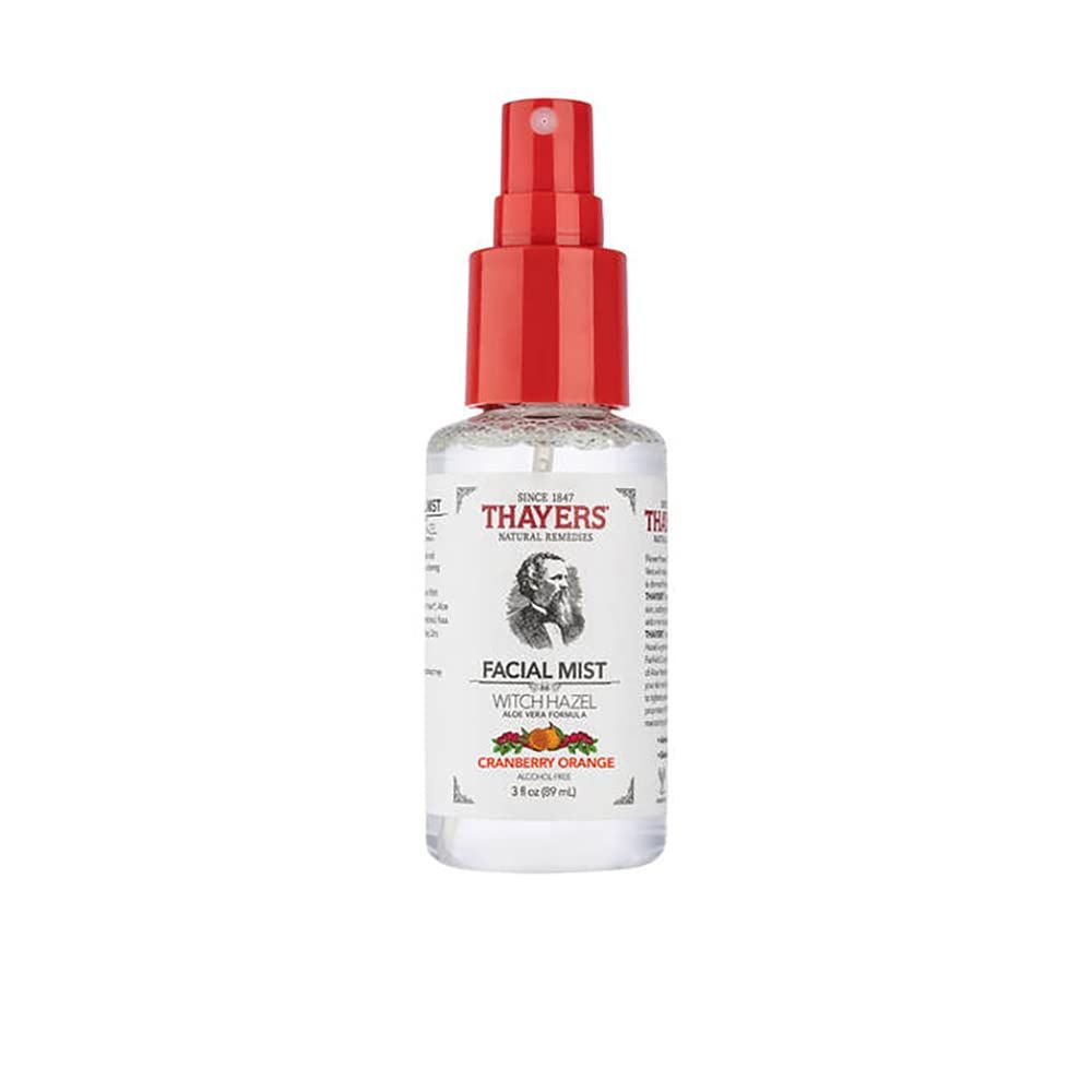 Trial Size Cranberry Orange Witch Hazel Facial Mist with Aloe Vera Toner (3 oz.)