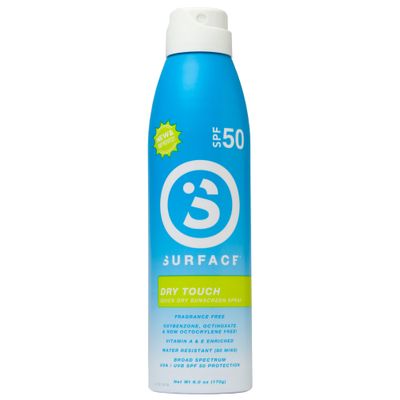 Surface Dry Touch Spray Sunscreen, Water Resistant, UVA/UVB Broad Spectrum, Fast Drying Protection, PABA Free - 6oz - SPF 50-1 PACK