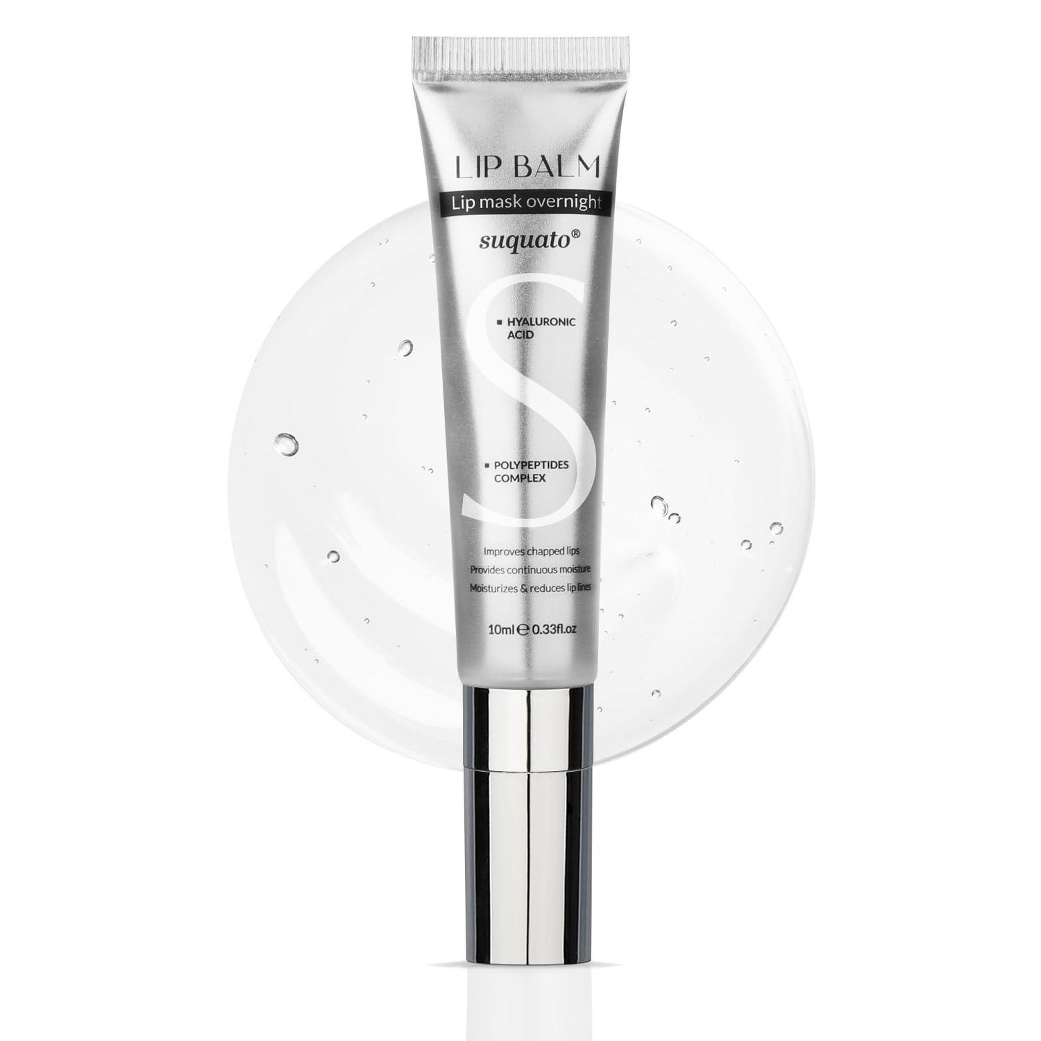 Lip Butter Balm Peptide Lip Treatment: Mini Lip Plumping Gloss Set for Dry Lips Care Treatment, with Hyaluronic Acid And Lip Mask Overnight for Glowy Skin, Travel Size Night Hydrating Lip Balm