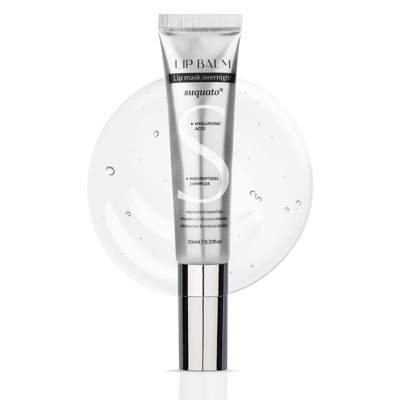 Lip Butter Balm Peptide Lip Treatment: Mini Lip Plumping Gloss Set for Dry Lips Care Treatment, with Hyaluronic Acid And Lip Mask Overnight for Glowy Skin, Travel Size Night Hydrating Lip Balm