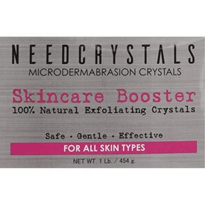 NeedCrystals Microdermabrasion Crystals, DIY Face Scrub. Natural Facial Exfoliator for Dull or Dry Skin Improves Scars, Blackheads, Pore Size, Wrinkles, Blemishes &amp; Skin Texture. 1 lb