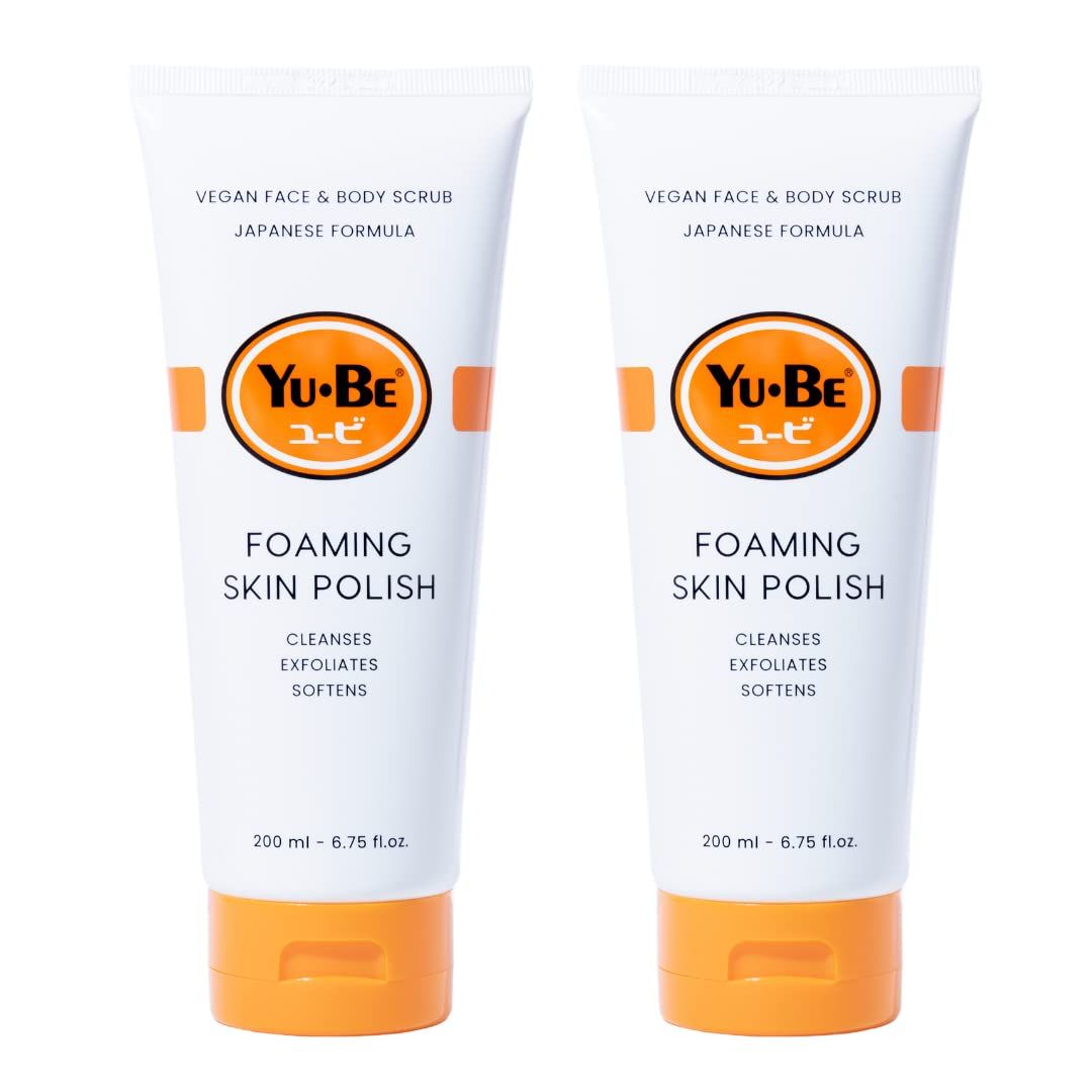 Yu-Be Foaming Polish Exfoliating Body Scrub &amp; Face Wash (Duo) - 6.75 fl oz x 2