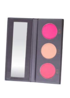 KAB Cosmetics - BlushMeUp Palette - Tricolor, Pressed-Powder Blush Palette with Compact Mirror - 3 Long-Lasting, Pink Blush Shades of Cruelty-Free Color for Warmth &amp; Contour (Vanilla Bean)
