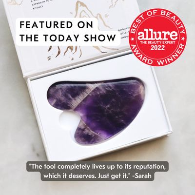 Mount Lai -The Amethyst Gua Sha Facial Lifting Tool | Face Sculpting Tool for Skin Care | Guasha Tool for Face and Body | Facial Massage Tools to Relieve Muscle Tension and Reduce Puffiness