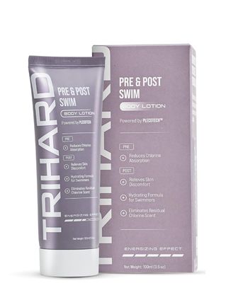 TRIHARD Advanced Swimmer&#39;s Lotion | Pre-Swim Skin Shield | Post-Swim Chlorine Moisturizing &amp; Chlorine Removal | Olympian&#39;s Choice