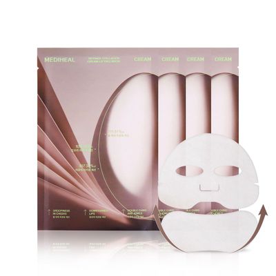 Mediheal Retinol Collagen Cream Lifting Mask (4 Counts) for V Line Mask,Anti-Aging - Helps Reduce Fine Lines &amp; Wrinkles, and Smoothens Skin
