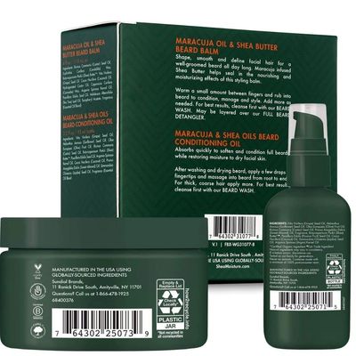 SheaMoisture Beard Care Gift Set -Beard Oil &amp; Beard Balm Scented with Essential Oils, Christmas Gifts for Men (2 Piece Set)