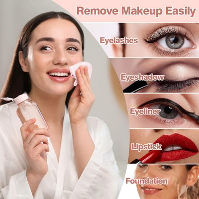 Sukh Makeup Remover Cloth - 8PCS Makeup Cloth Microfiber for Facial Cleaning 6" x 6" Reusable Face Wash Cloth for All Skin Types Face Wash Cloth Soft Makeup Towels Facial Cleansing Cloths for Women