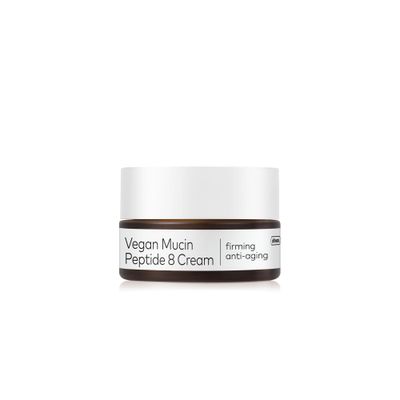 The Face Shop Alltimate Vegan Mucin Peptide 8 Cream 30ml, Face Moisturizer with Vegan snail mucin, Firming &amp; Lifting facial cream for sensitive skin, Nourishing, Korean glass skin moisturizer for face
