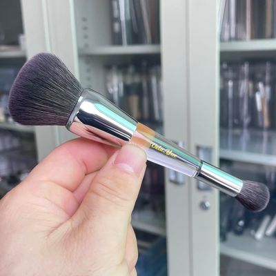 Vela.Yue Dual Ended Foundation Concealer Duo Makeup Brush Liquid Cream and Powder Complexion Perfector for Eyes Face