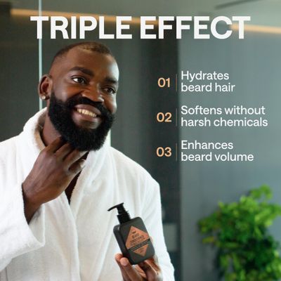 WONDER FAMILY Beard Conditioner for Men - Conditioner Men Beard Softener for Men - Part of a Beard Care Kit for Men along with Beard Oil, Beard Balm, Beard Wash - Sandalwood Beard Conditioner 5 Oz