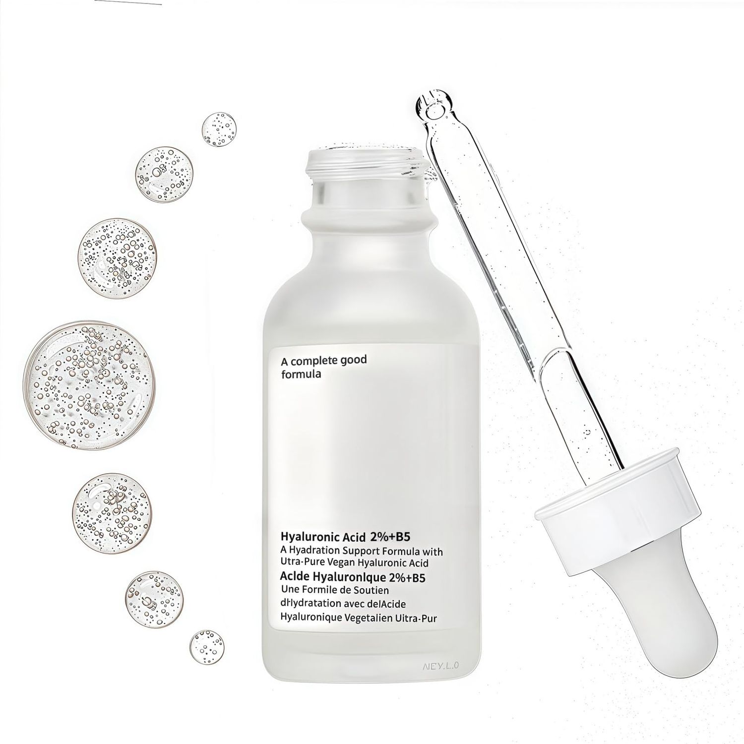 Hyaluronic Acid 2% + B5 Facial Serum - Hyaluronic Acid Hydrating Serum Moisturizes And Restores Dry Skin, Women Plump And Smooth Skin Facial Care Serum 30(ML)