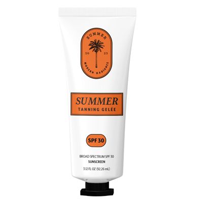 Summer Gele Tanning Lotion Gel Outdoor, USA MADE, SPF 30, Hydrating Tanning Gel, Moisturizing Tanning Oil, Quick Absorb, Faster Darker Tan Accelerator, Broad Spectrum, Sun UVA/UVB Protection, 3.12 OZ