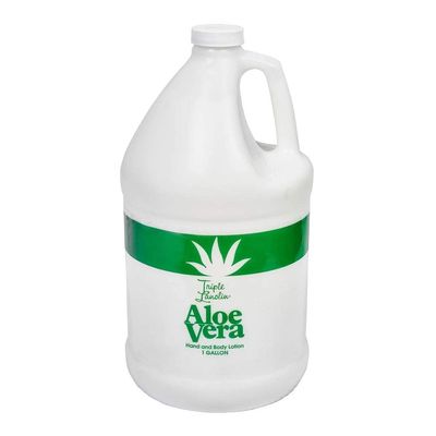 Triple Lanolin Aloe Vera Soothing Lotion - 128 Fl Oz, All Skin Types, Moisturizing &amp; Hydrating