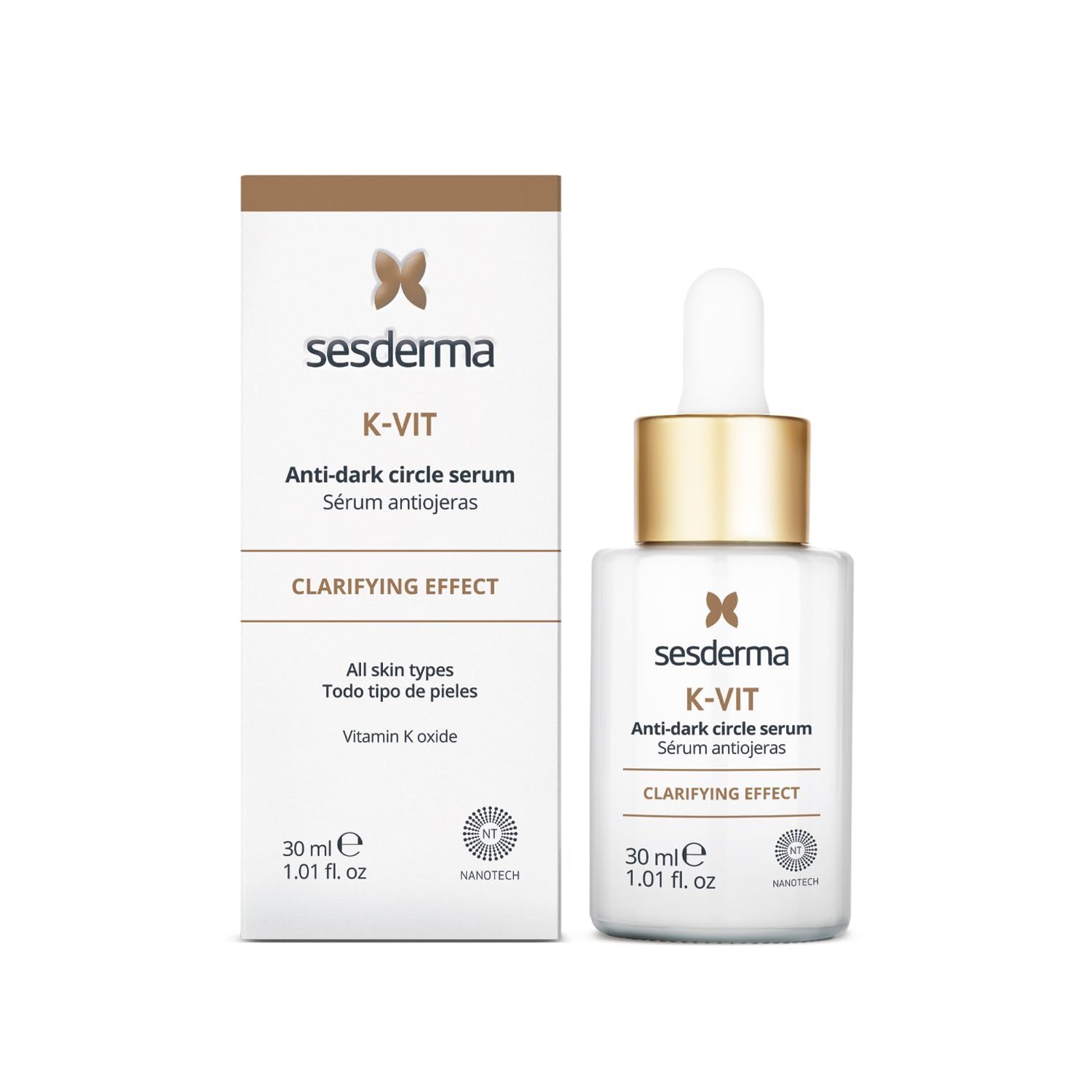 Sesderma K-VIT Facial Anti-Dark Circle Serum | Revitalizing Eye Serum, 1.0 fl oz