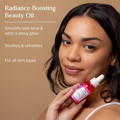 HERITAGE STORE Rose Oil Nourishing Treatment - Hydrating Face Oil for a Natural Glow - Dry to Combination Skin Care w/ Organic Rosehip Seed Oil, Damask Rose, Squalane Oil, Vegan, 60-Day Guarantee, 1oz