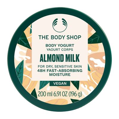 The Body Shop Almond Milk Body Yogurt - Instantly Absorbing Hydration from Head to Toe - For Sensitive Skin - Vegan - 6.91 oz