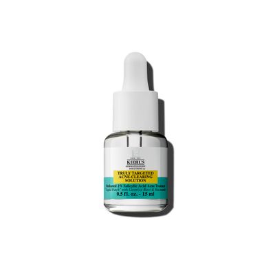 Kiehl&#39;s Truly Targeted Acne-Clearing Pimple Patch with 2% Salicylic Acid, Invisible Liquid Acne Spot Treatment, 4% Niacinamide Fades Post-acne Marks, 0.2% Licorice Root Soothes Redness - 0.5 fl oz