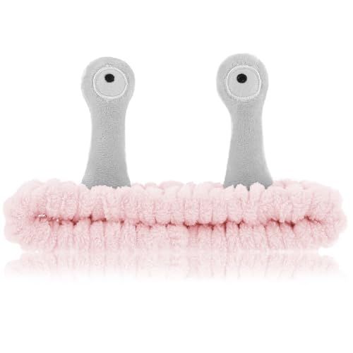 Sibba Coral Fleece Elastic Hairband - Creative Accessory for Facial Cleansing, Shower, Makeup, Sports, and Skincare - Pink