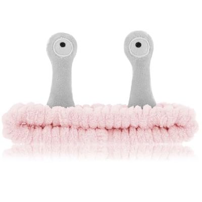 Sibba Coral Fleece Elastic Hairband - Creative Accessory for Facial Cleansing, Shower, Makeup, Sports, and Skincare - Pink
