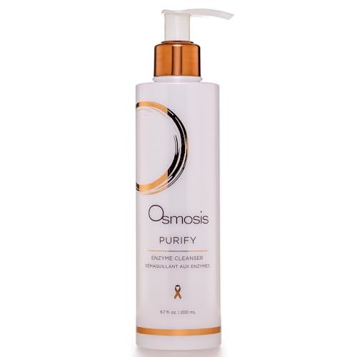 OSMOSIS PURIFY Enzyme Gentle Exfoliating Facial Cleanser, Face Wash for Aging, Pigmented, Oily, and Acne Blemish-Prone Skin, 6.7 Fl Oz