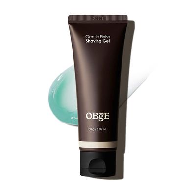 OBgE Gentle Finish Shaving Gel (2.8oz) - Hydrating Men&#39;s Shaving Gel for Sensitive Skin, Non-Foaming Shaving Cream Alternative.. Aloe Vera, Vitamin E, Shea Butter.